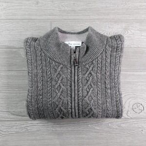 Peter Millar Cable Knit Sweater 1/4 Zip Pullover Wool Yak Blend Men's Size XXL
